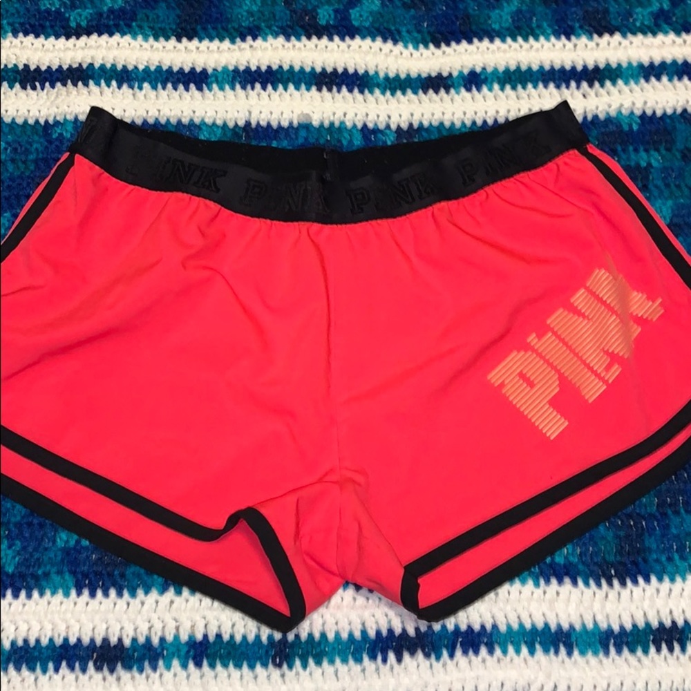 Pink athletic shorts